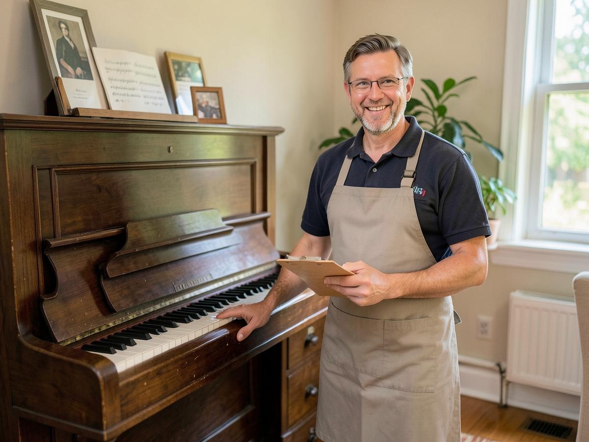 Piano serviced by Gavinquero Co. in Northglenn, Colorado